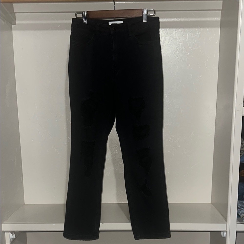 VERVET BY FLYING MONKEY Black Ankle & Cropped Jeans